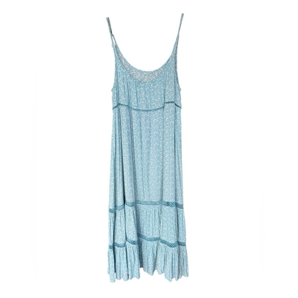 Anthropologie Easel Boho Floral Tiered Maxi Dress | Free People Style - Picture 4 of 9